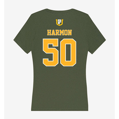 USFCA - NCAA Baseball : Trevor Harmon - Women's V-Neck T-Shirt-1