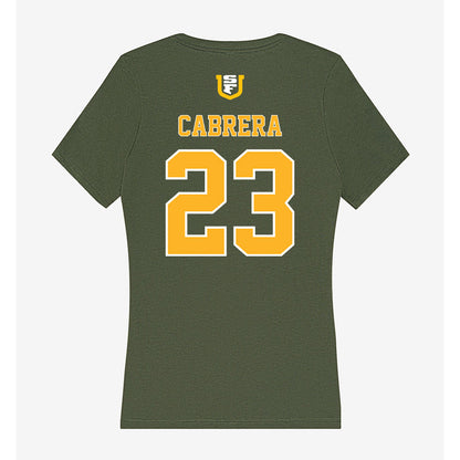 USFCA - NCAA Baseball : AC Cabrera - Women's V-Neck T-Shirt-1