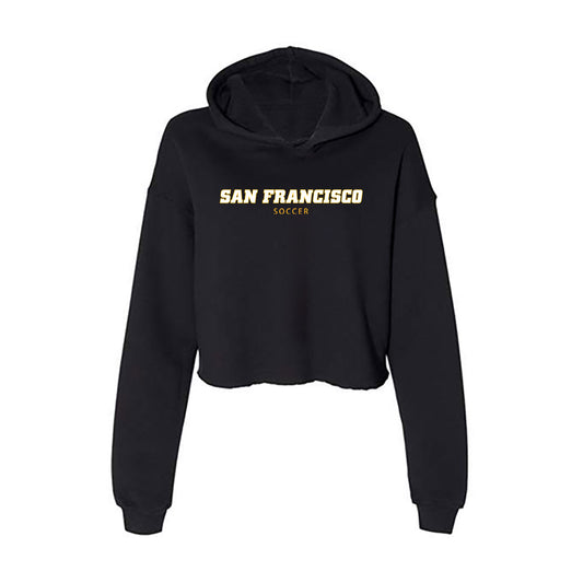 USFCA - NCAA Men's Soccer : Marco Trufelli-Smith - Women's Crop Fleece Hoodie-0
