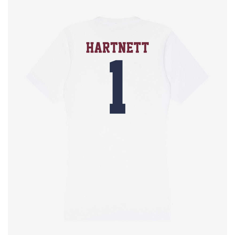 FDU Florham - NCAA Women's Lacrosse : Casey Hartnett - Women's V-Neck T-Shirt-1