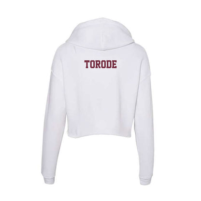 FDU Florham - NCAA Men's Cross Country : Emmanuel Torode Torode - Women's Crop Fleece Hoodie-1