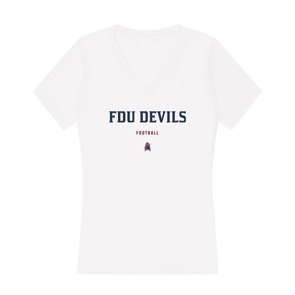 FDU Florham - NCAA Football : Nick Williams - Women's V-Neck T-Shirt-0