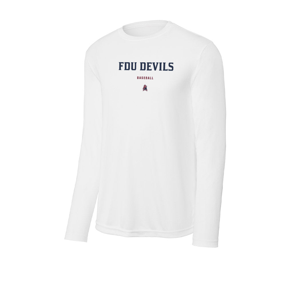 FDU - NCAA Baseball : Evan Sabo - Activewear Long Sleeve T-Shirt-0
