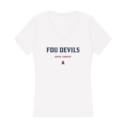FDU Florham - NCAA Men's Cross Country : Emmanuel Torode Torode - Women's V-Neck T-Shirt-0