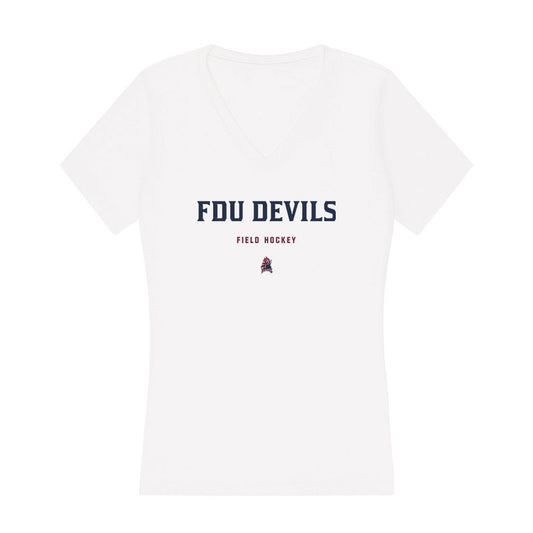 FDU Florham - NCAA Women's Field Hockey : Kaitlin Heckman - Women's V-Neck T-Shirt-0
