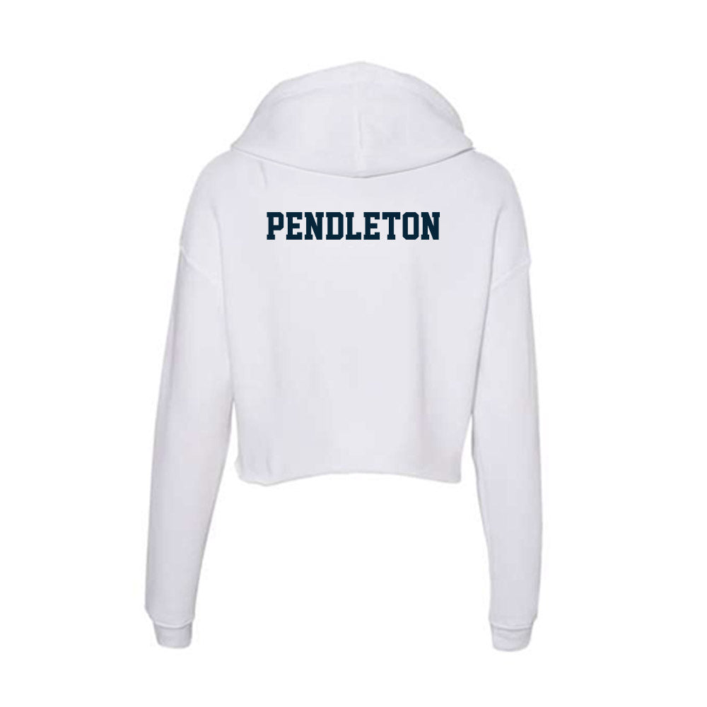 Utah State - NCAA Football : Jordan Pendleton - Women's Crop Fleece Hooded Sweatshirt-1