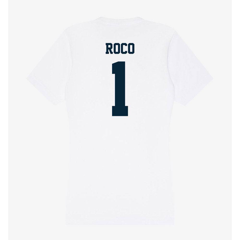 Utah State - NCAA Women's Basketball : Catalina Roco - Women's V-Neck T-Shirt-1