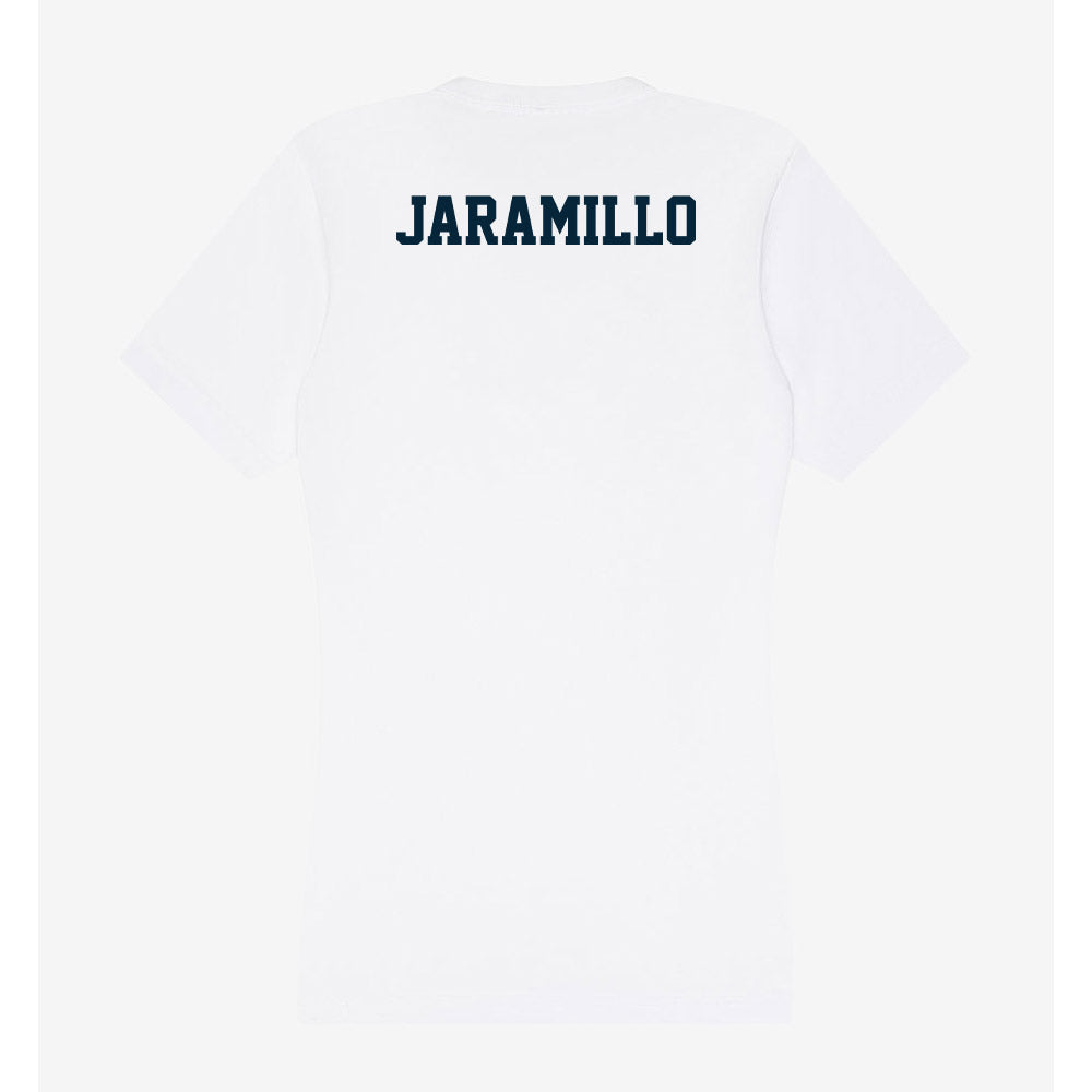 Utah State - NCAA Men's Golf : Esteban Jaramillo - Women's V-Neck T-Shirt-1