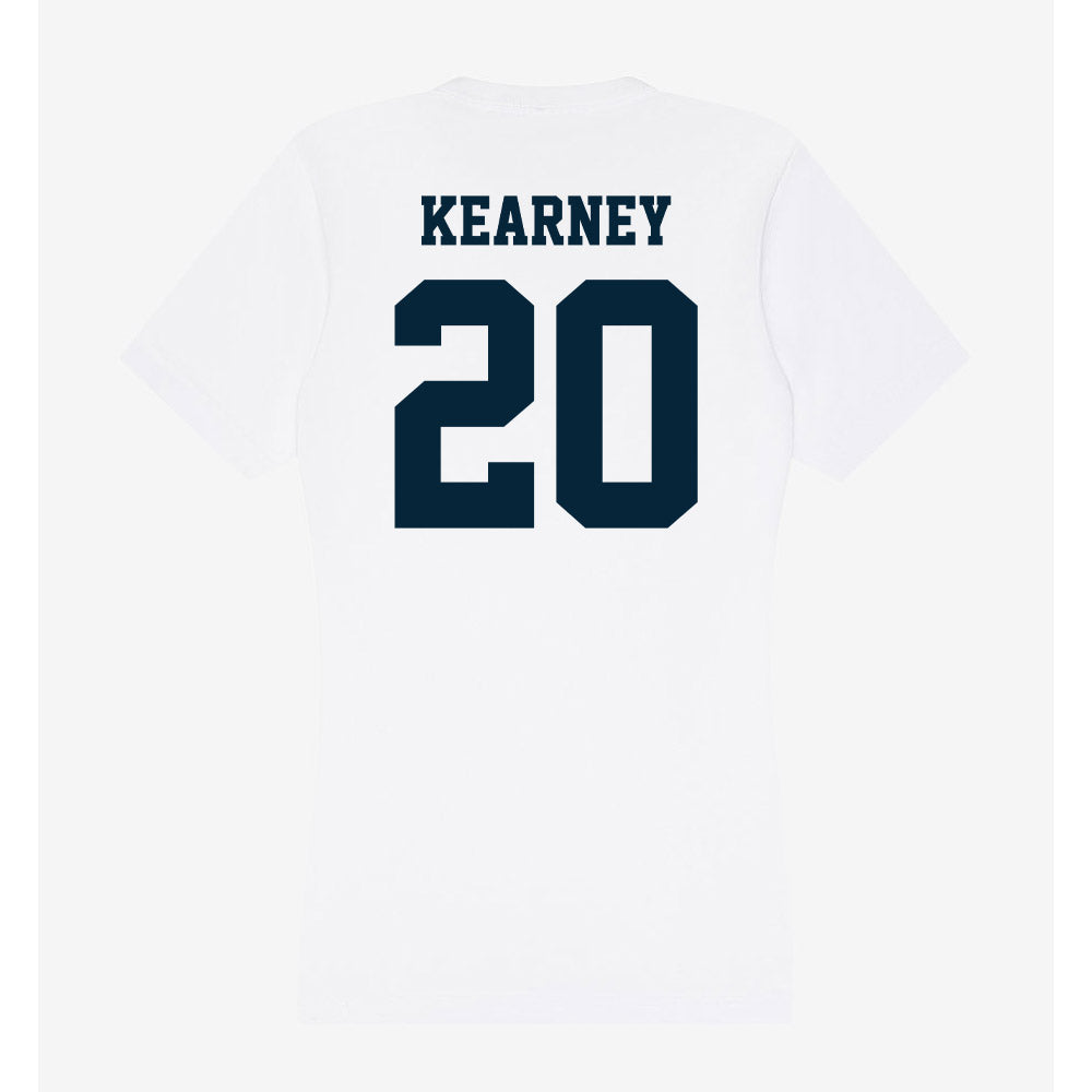 Utah State - NCAA Men's Basketball : Luke Kearney - Women's V-Neck T-Shirt-1