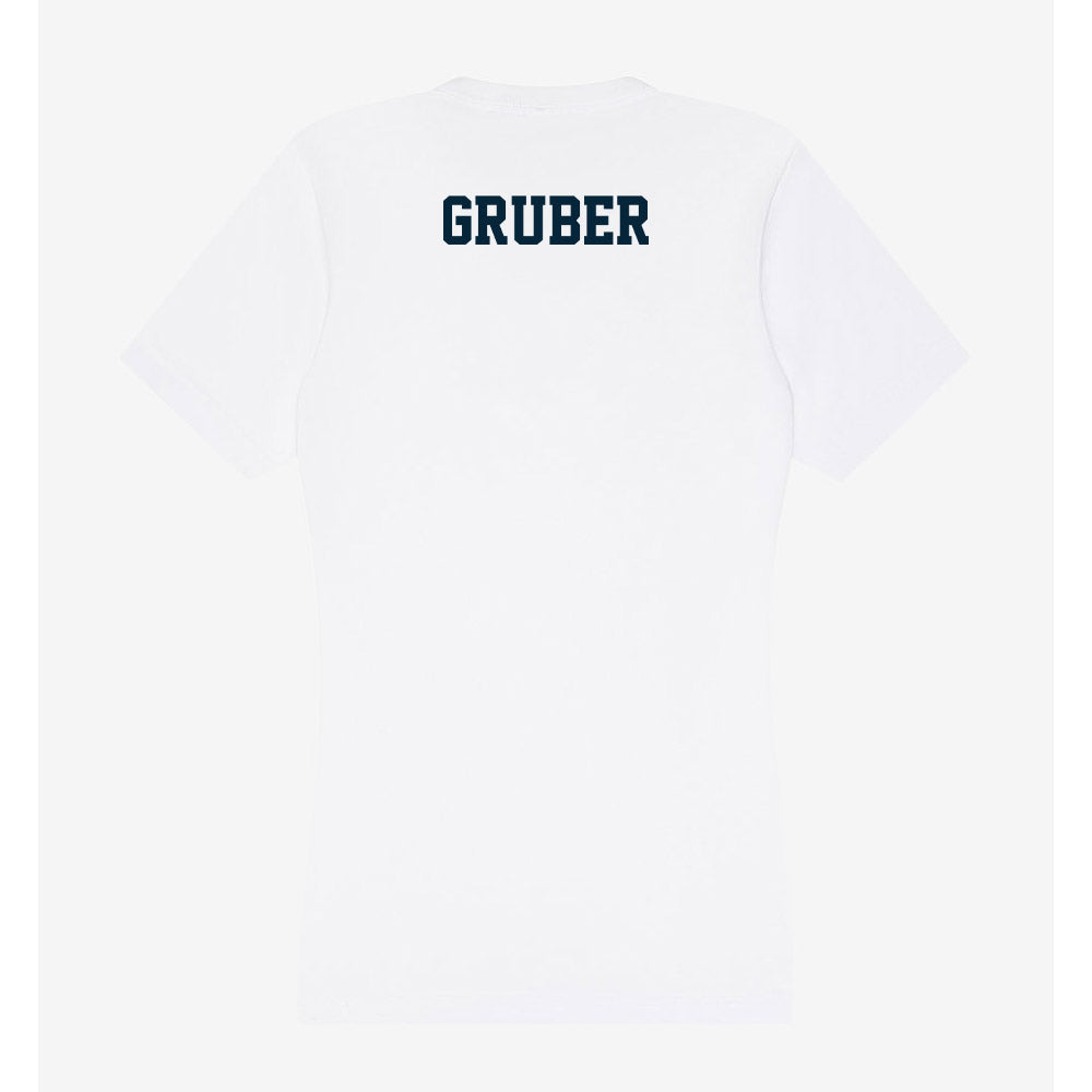 Utah State - NCAA Women's Gymnastics : Mara Gruber - Women's V-Neck T-Shirt-1