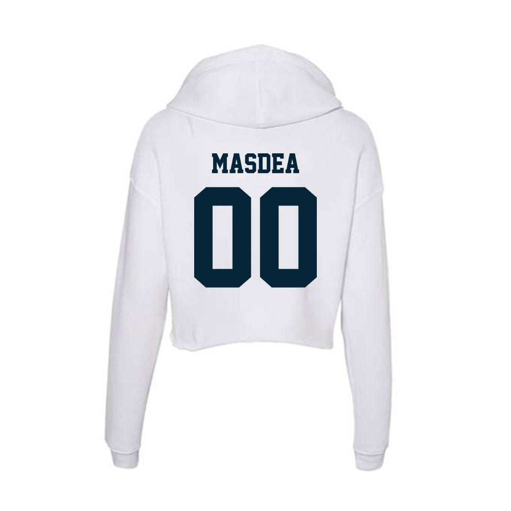 Utah State - NCAA Football : Tyler Masdea - Women's Crop Fleece Hooded Sweatshirt-1