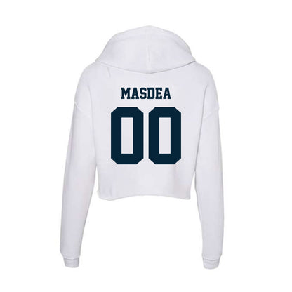 Utah State - NCAA Football : Tyler Masdea - Women's Crop Fleece Hooded Sweatshirt-1