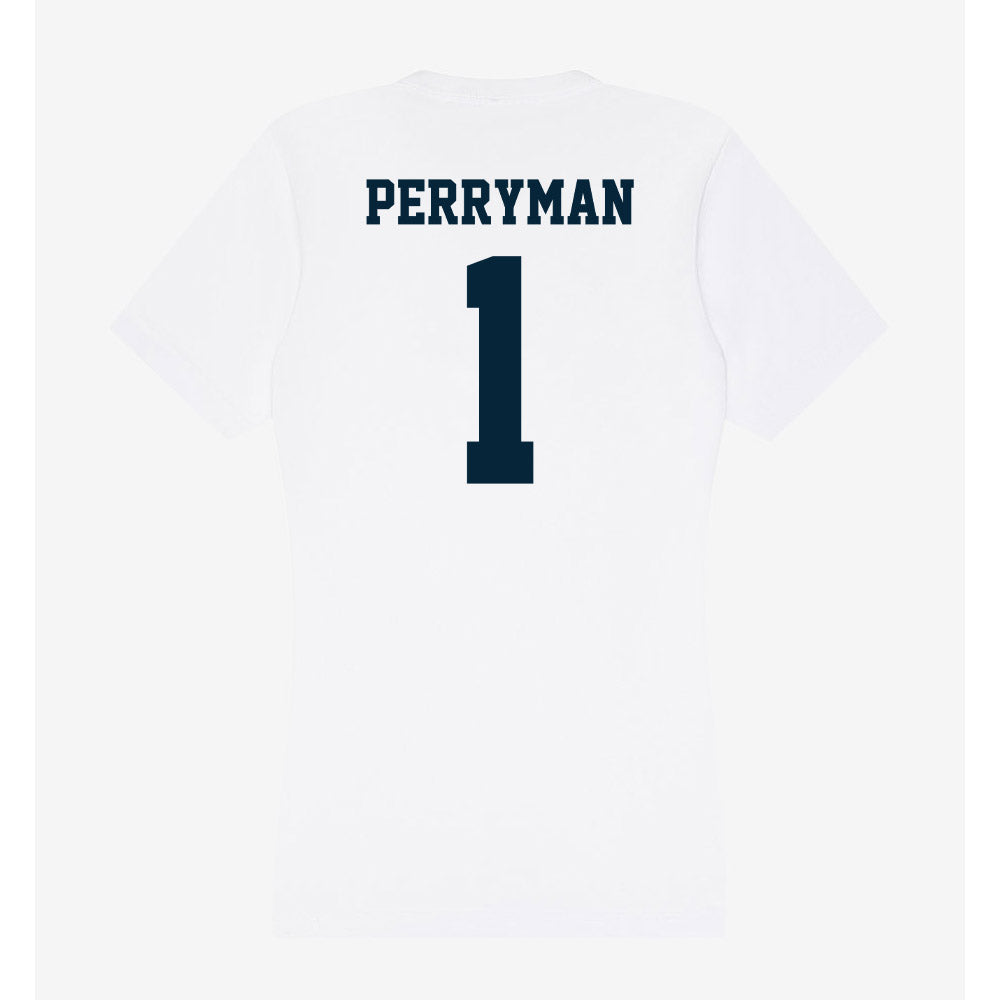 Utah State - NCAA Men's Basketball : Elijah Perryman - Women's V-Neck T-Shirt-1