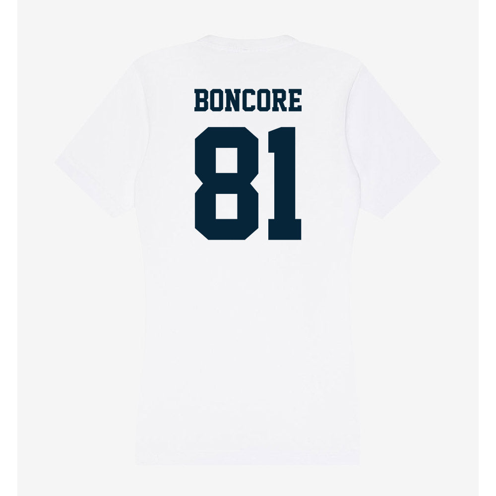 Utah State - NCAA Football : Nikko Boncore - Women's V-Neck T-Shirt-1