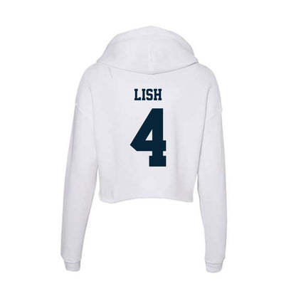 Utah State - NCAA Softball : Jordyn Lish - Women's Crop Fleece Hoodie-1