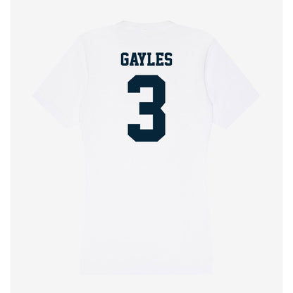 Utah State - NCAA Women's Basketball : Aaliyah Gayles - Women's V-Neck T-Shirt-1