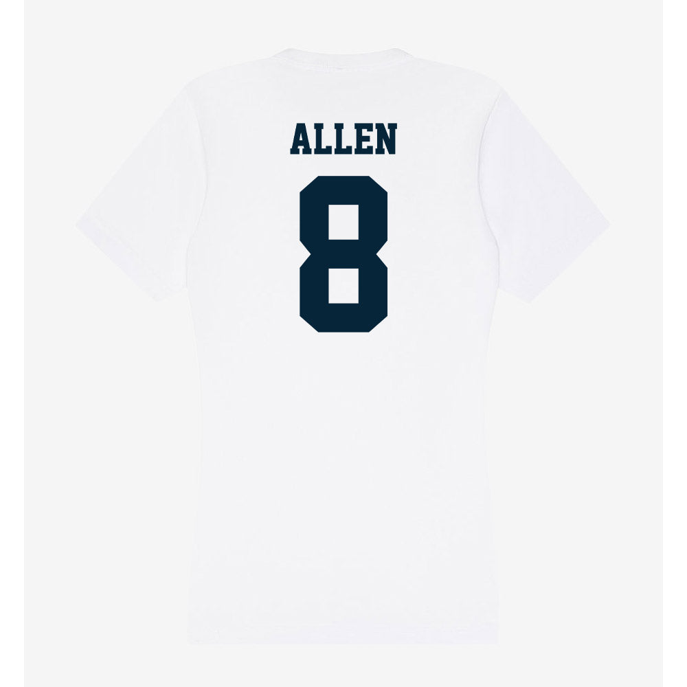 Utah State - NCAA Men's Basketball : Drake Allen - Women's V-Neck T-Shirt-1