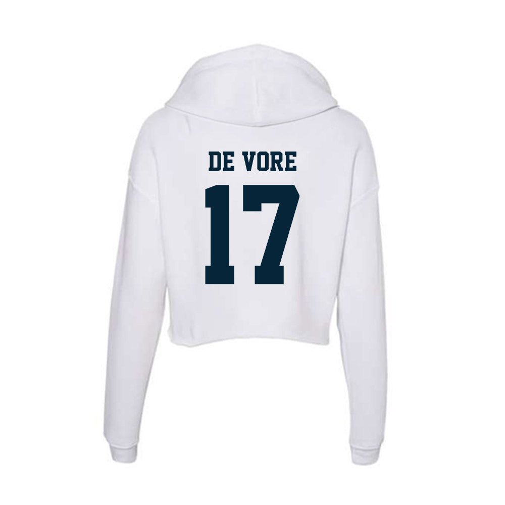 Utah State - NCAA Women's Soccer : Ayla De Vore - Women's Crop Fleece Hoodie-1