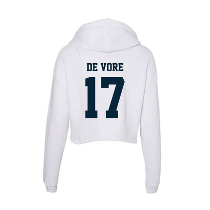 Utah State - NCAA Women's Soccer : Ayla De Vore - Women's Crop Fleece Hoodie-1