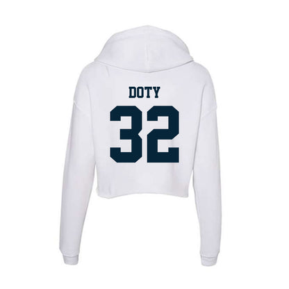 Utah State - NCAA Football : Charger Doty - Women's Crop Fleece Hoodie-1