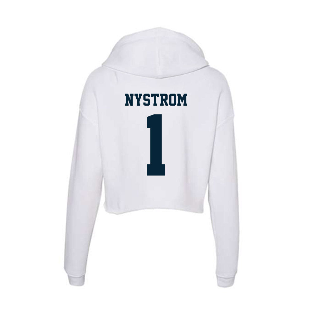 Utah State - NCAA Women's Soccer : Ivy Nystrom - Women's Crop Fleece Hoodie-1