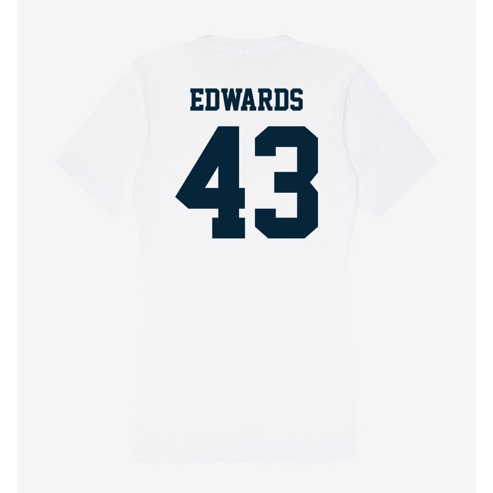 Utah State - NCAA Football : Owen Edwards - Women's V-Neck T-Shirt-1