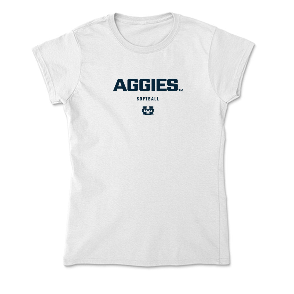 Utah State - NCAA Softball : Kaylee Erickson - Soft Style Women’s T-Shirt-0