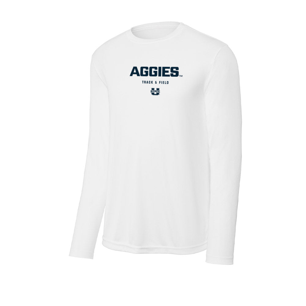 Utah State - NCAA Men's Track & Field : Gavin Beierle - Activewear Long Sleeve T-Shirt