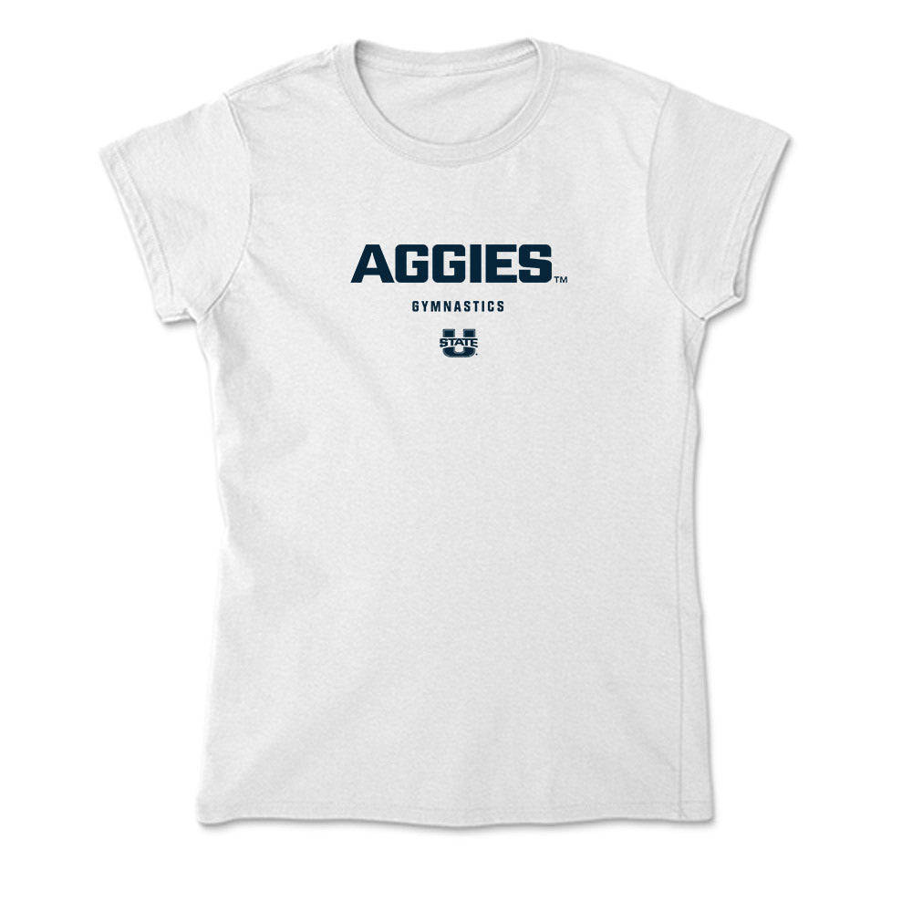 Utah State - NCAA Women's Gymnastics : Anabelle Dewey - Soft Style Women’s T-Shirt-0