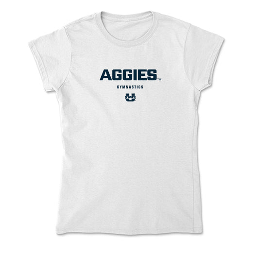 Utah State - NCAA Women's Gymnastics : Anabelle Dewey - Soft Style Women’s T-Shirt-0