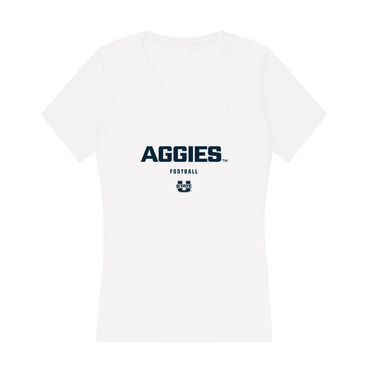 Utah State - NCAA Football : Jared Pele - Women's V-Neck T-Shirt-0