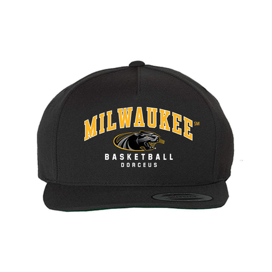 UW Milwaukee - NCAA Men's Basketball : Isaiah Dorceus - Snapback Hat-0