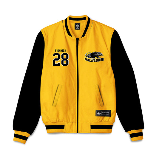 UW Milwaukee - NCAA Baseball : Aiden Fishnick - Bomber Jacket-0