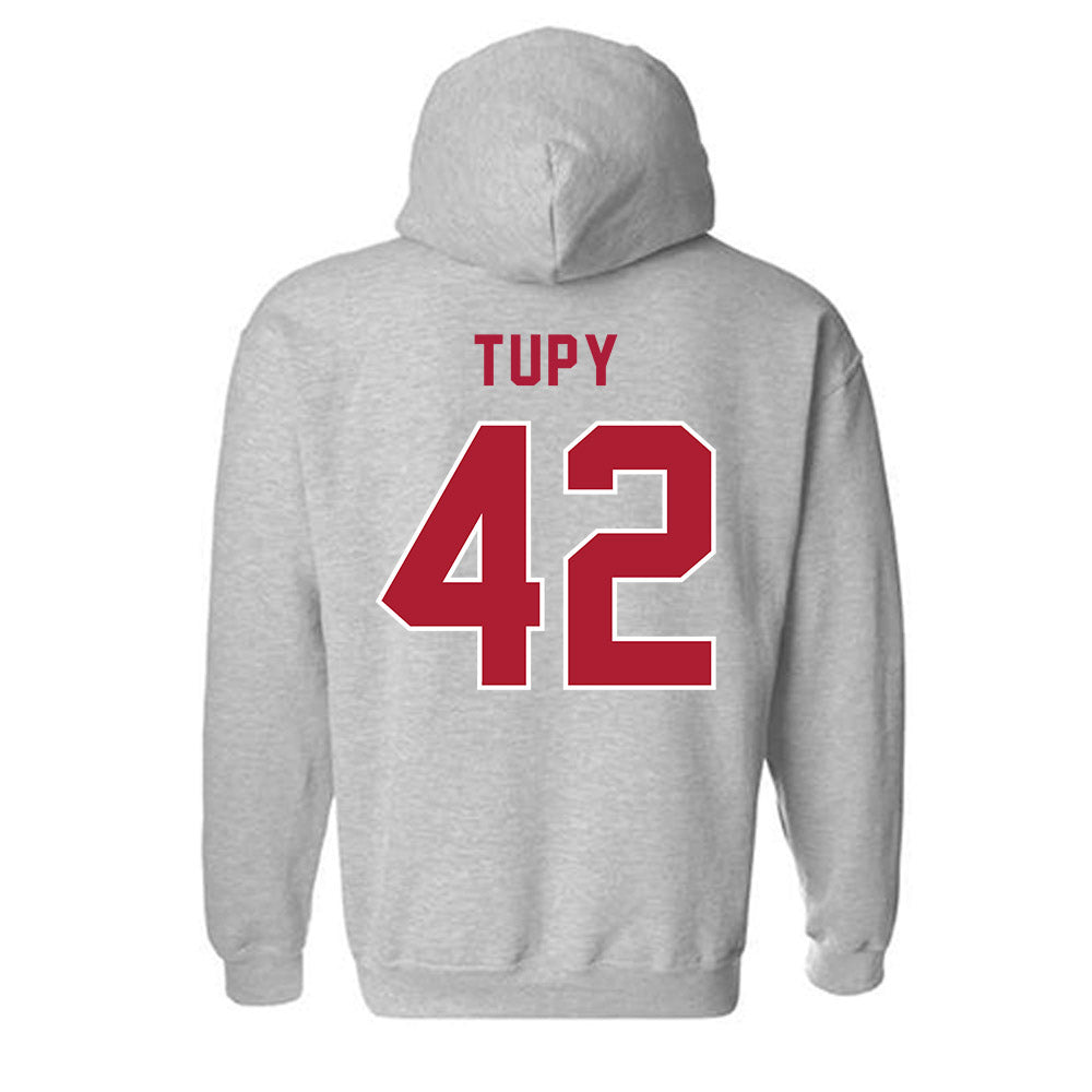 LMU - NCAA Men's Basketball : George Tupy - Classic Shersey Hooded Sweatshirt-1