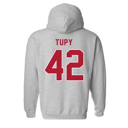 LMU - NCAA Men's Basketball : George Tupy - Classic Shersey Hooded Sweatshirt-1
