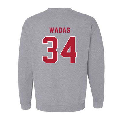 LMU - NCAA Baseball : Zach Wadas - Classic Shersey Crewneck Sweatshirt-1