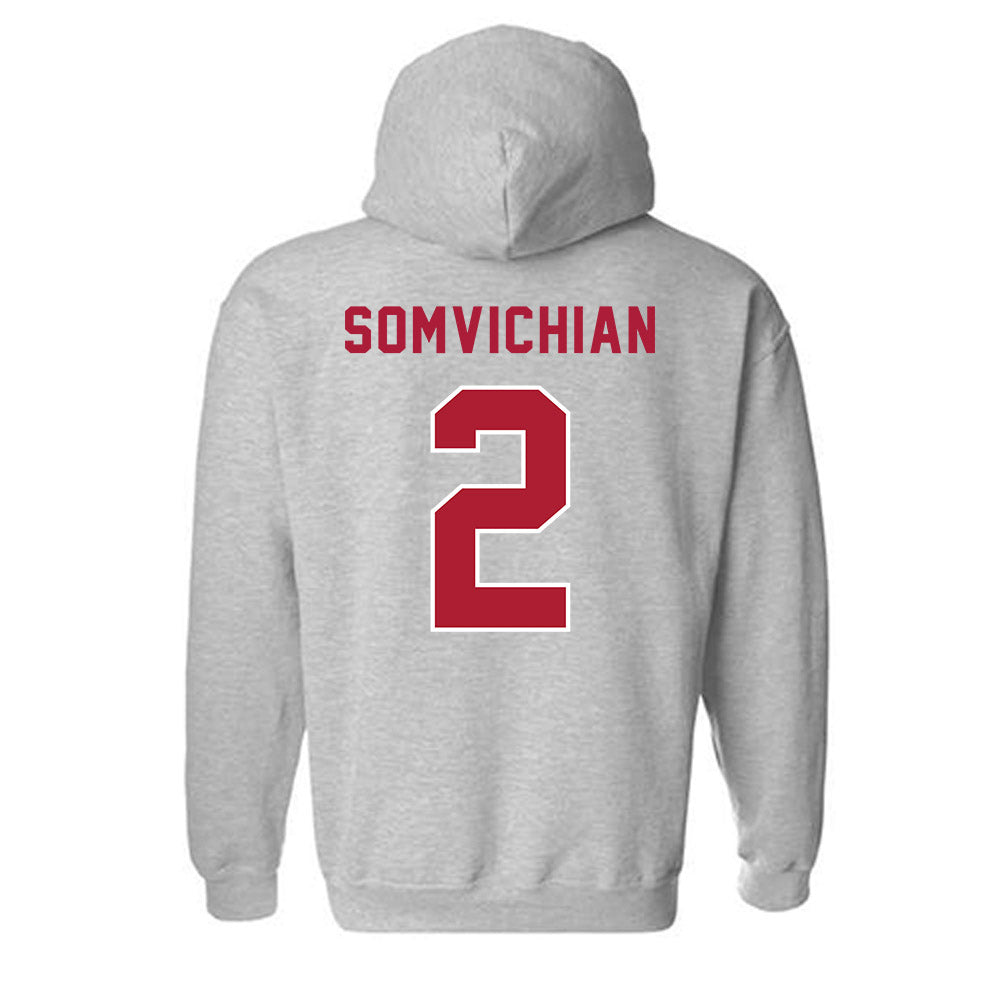 LMU - NCAA Women's Basketball : Mari Somvichian - Classic Shersey Hooded Sweatshirt-1