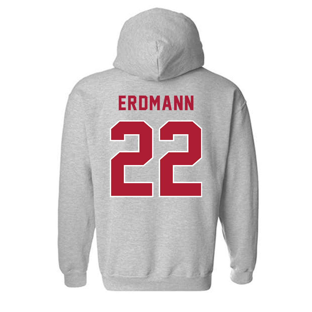 LMU - NCAA Baseball : Eric Erdmann - Classic Shersey Hooded Sweatshirt-1