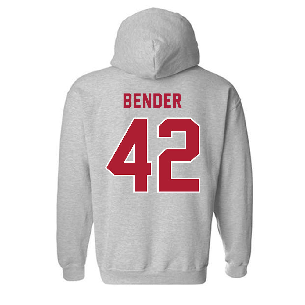 LMU - NCAA Baseball : Zach Bender - Classic Shersey Hooded Sweatshirt-1