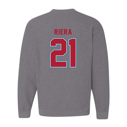 LMU - NCAA Baseball : Niko Riera - Crewneck Sweatshirt-1