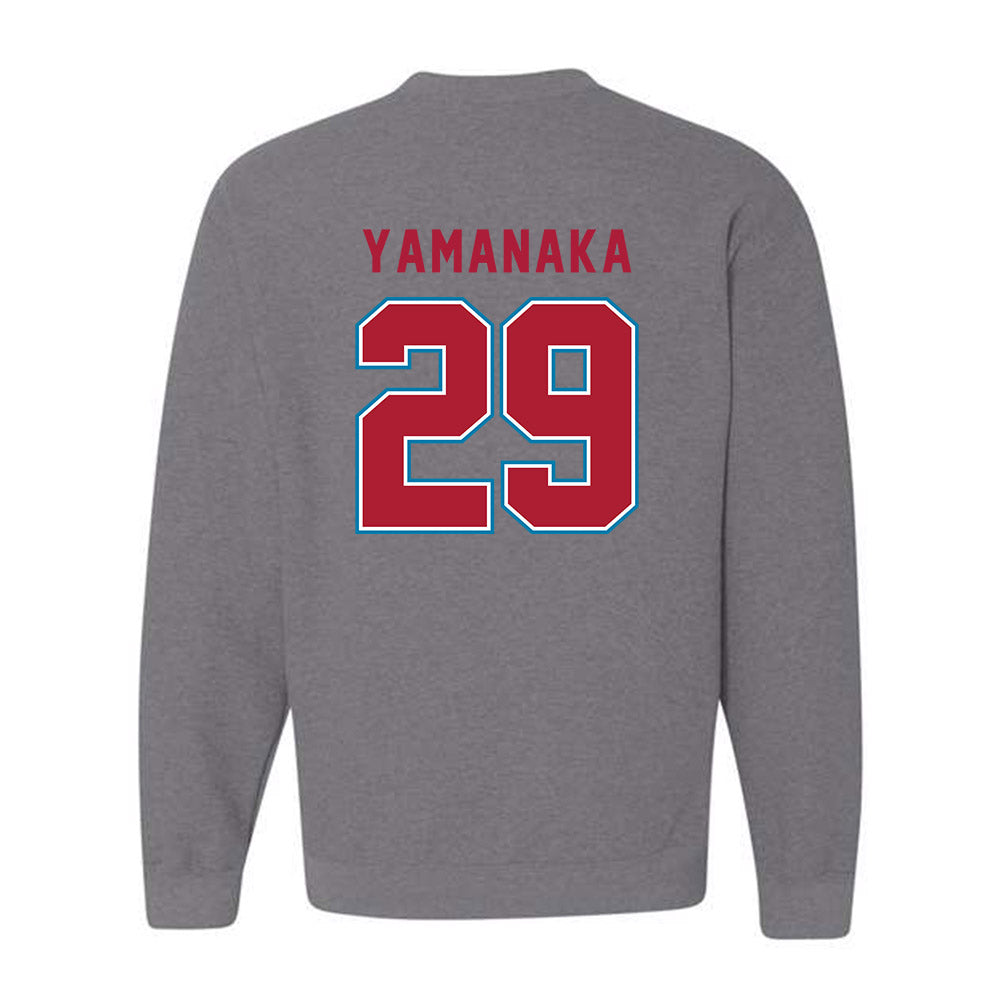 LMU - NCAA Baseball : Eli Yamanaka - Crewneck Sweatshirt-1