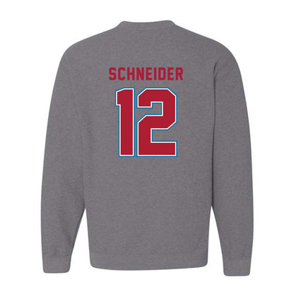 LMU - NCAA Baseball : Max Schneider - Crewneck Sweatshirt-1