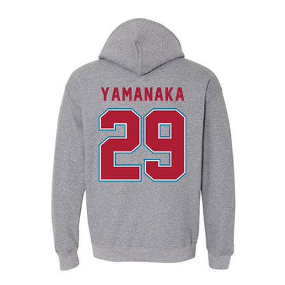 LMU - NCAA Baseball : Eli Yamanaka - Hooded Sweatshirt-1