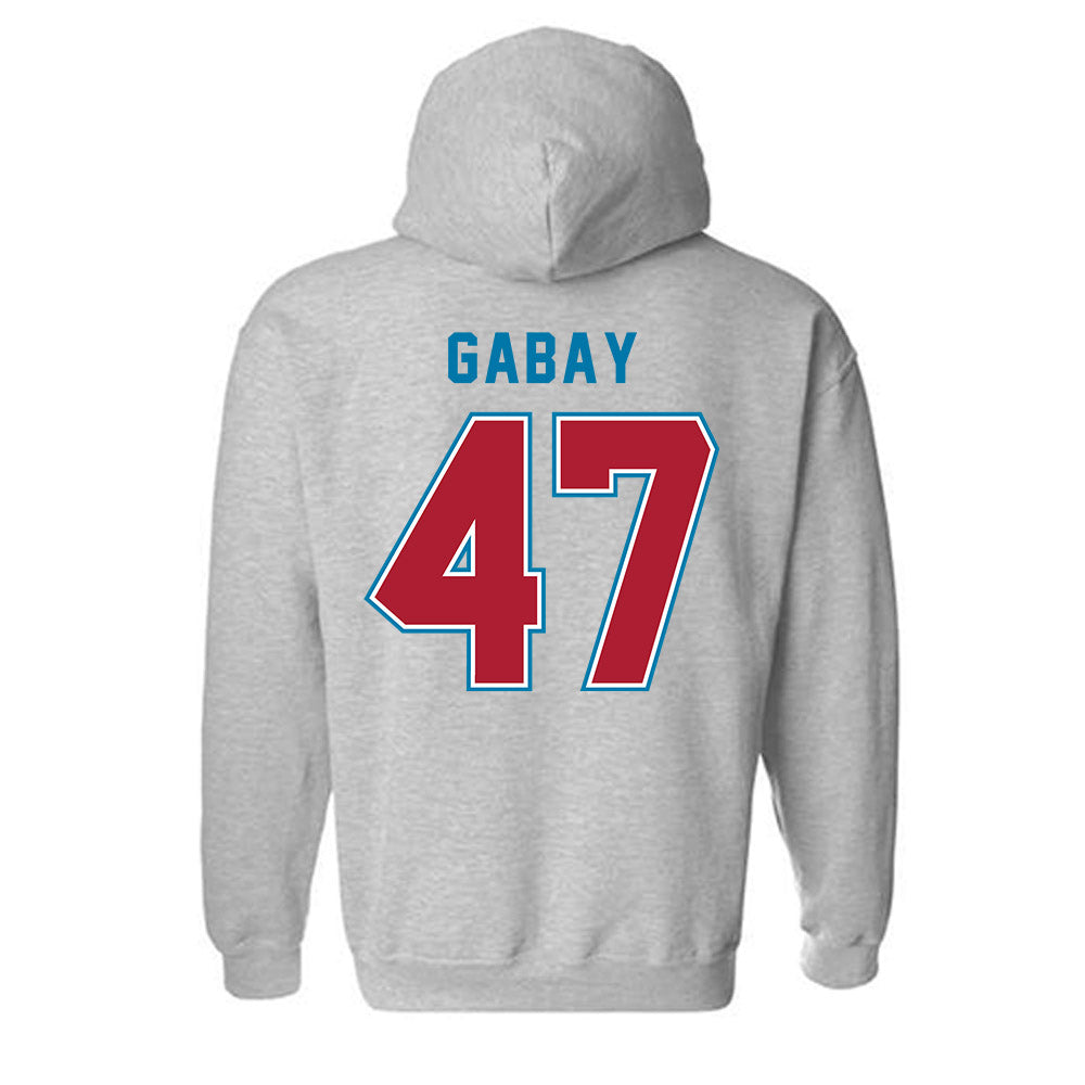 LMU - NCAA Baseball : Lucas Gabay - Classic Shersey Hooded Sweatshirt-1