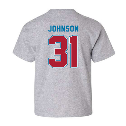LMU - NCAA Baseball : Alec Johnson - Classic Shersey Youth T-Shirt-1