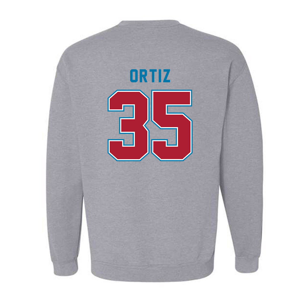 LMU - NCAA Baseball : Jordan Ortiz - Classic Shersey Crewneck Sweatshirt-1