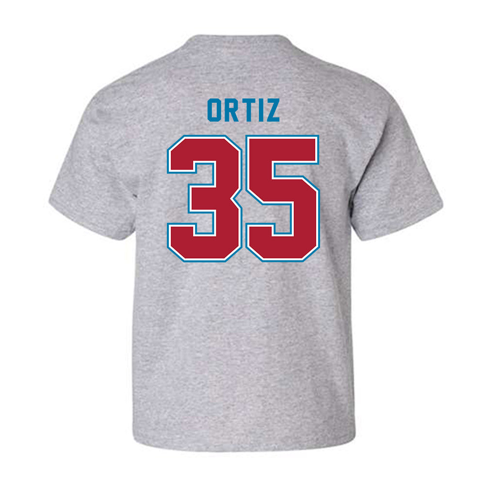 LMU - NCAA Baseball : Jordan Ortiz - Classic Shersey Youth T-Shirt-1