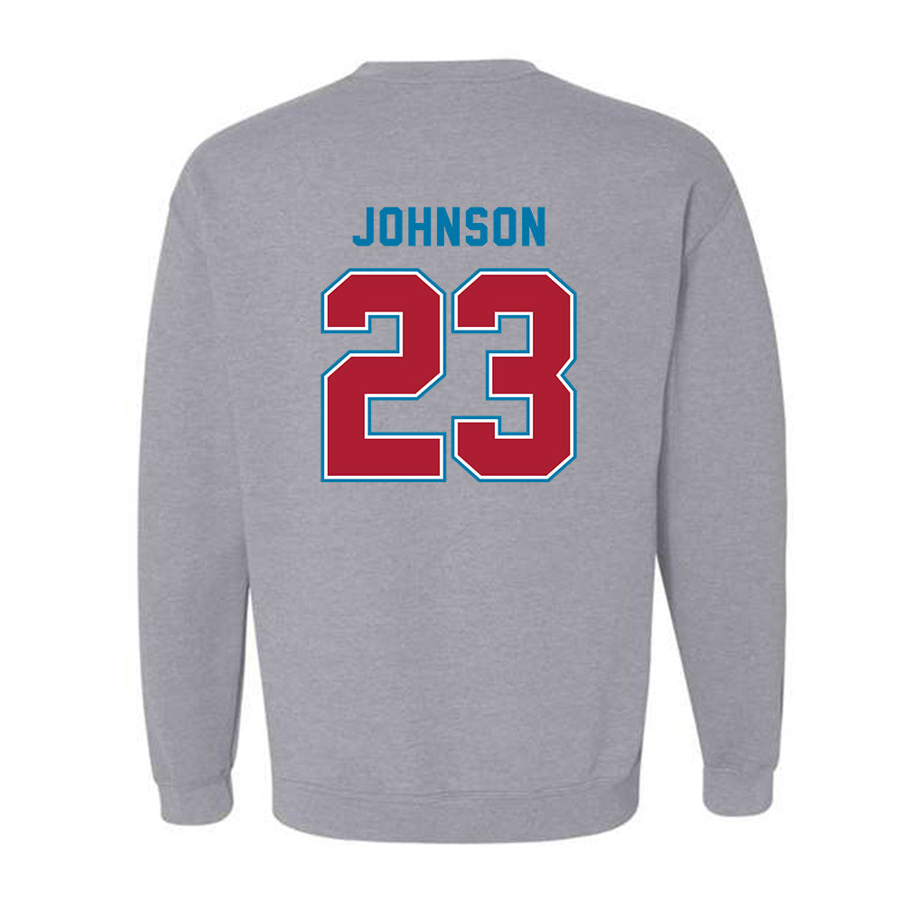 LMU - NCAA Baseball : Jonah Johnson - Classic Shersey Crewneck Sweatshirt-1