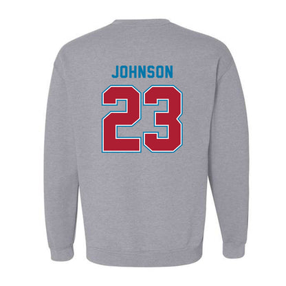 LMU - NCAA Baseball : Jonah Johnson - Classic Shersey Crewneck Sweatshirt-1