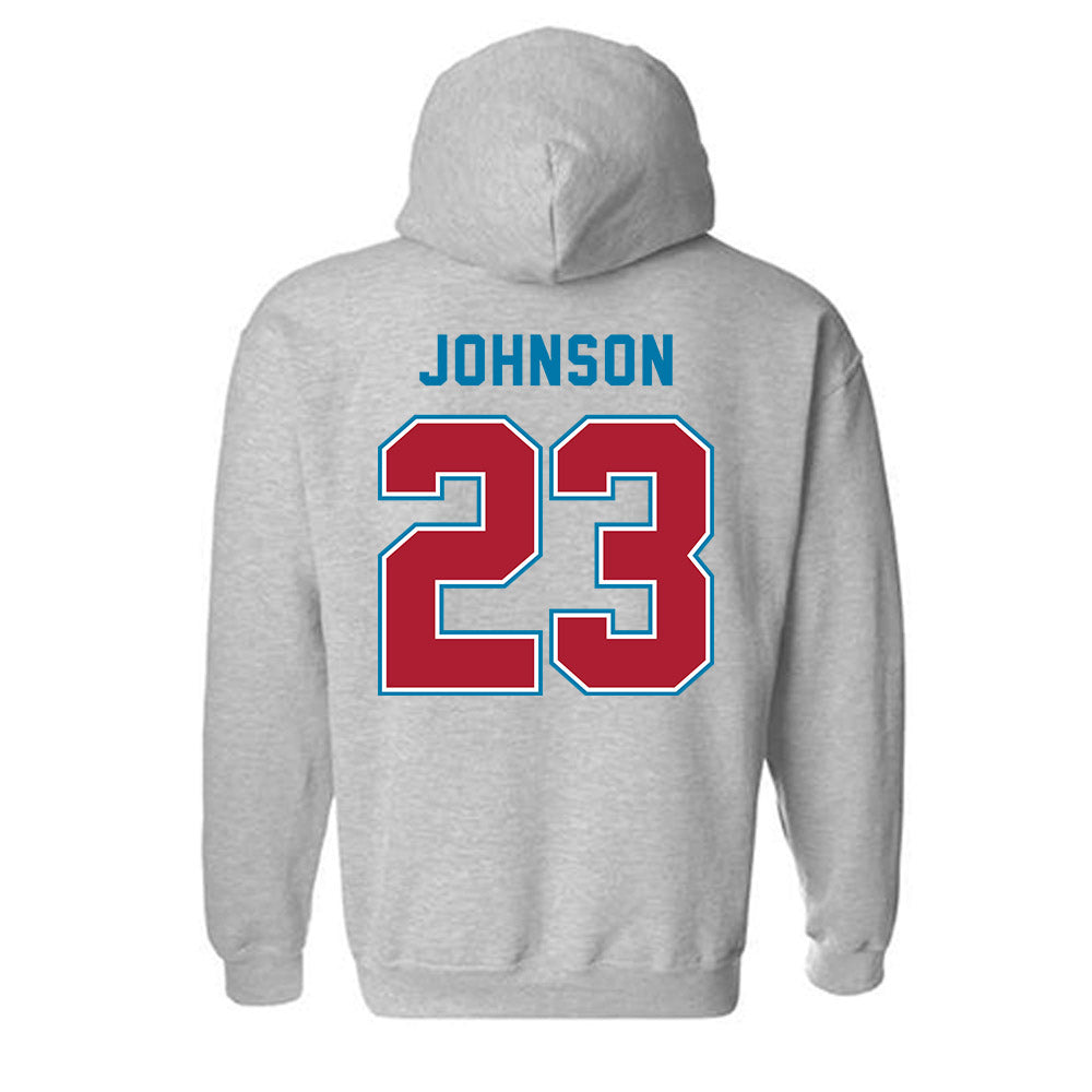 LMU - NCAA Baseball : Jonah Johnson - Classic Shersey Hooded Sweatshirt-1